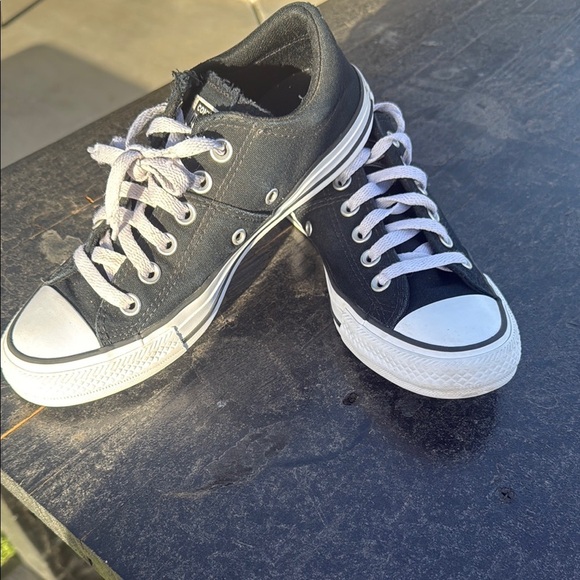 Converse Black and White Chuck Taylor Sneakers - Picture 4 of 8